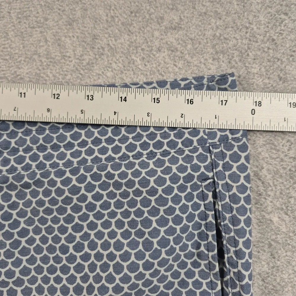 Faherty Classic Board Shorts Mens 33 Fish Scale Batik Swim Trunks Blue Surf